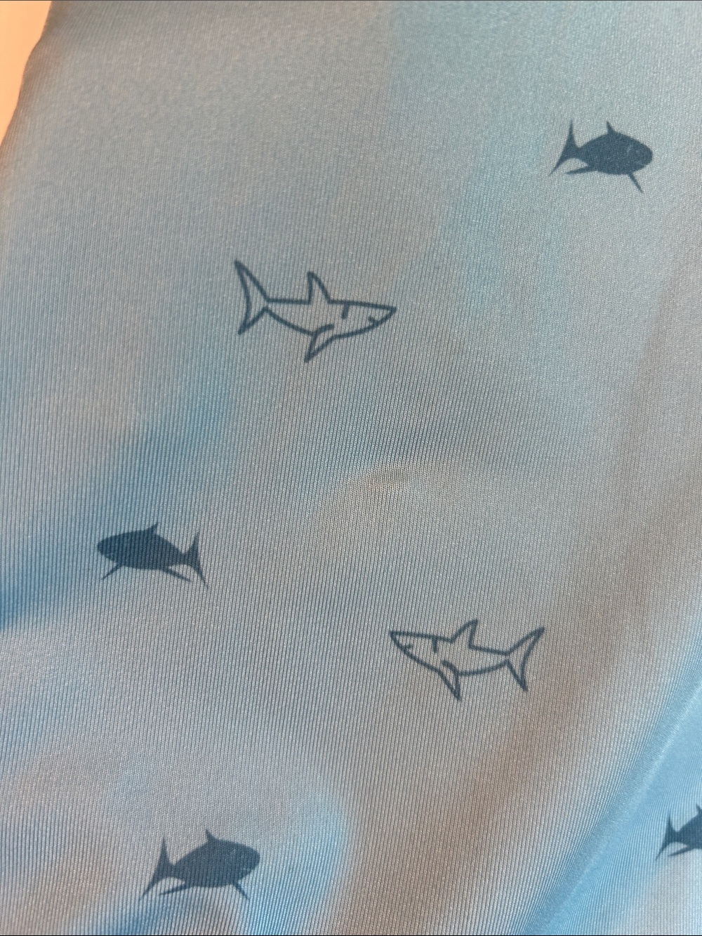 Lacoste Men’s Light Blue Polo with Mini Shark Print - Picture 8 of 8